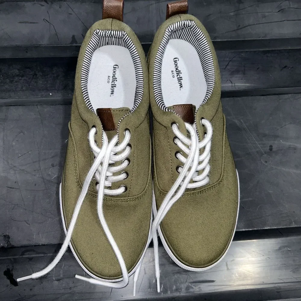 Goodfellow & Co Men's Brady‎ Canvas Lace Up Tennis Shoes - Size 7 NEW